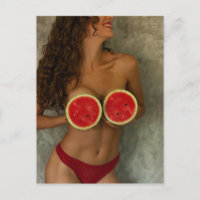Carte postale Watermelon Summer Bikini