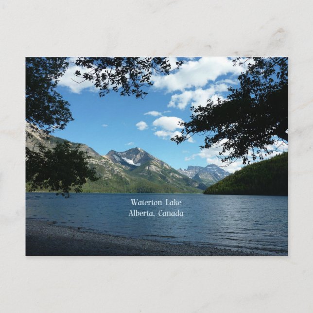 Carte Postale Waterton Lake, Alberta, Canada (Devant)