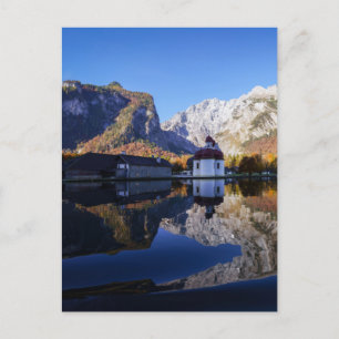 Carte Postale Watzmann Mountain et l'église St Bartholomew