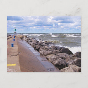 Carte Postale Waves du lac Michigan