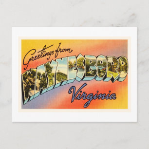 Carte postale Waynesboro Virginia VA Old Vintage v
