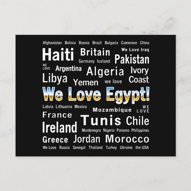 Carte Postale We Love Egypt, et al (Devant)