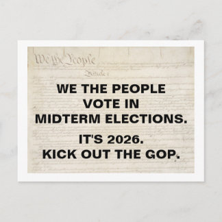 Carte Postale We the People Vote in 2026 Midterm Elections