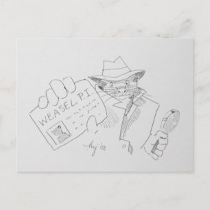 Carte Postale Weasel P.I.