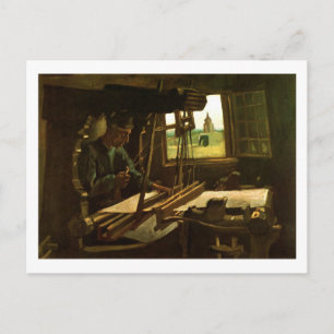Carte Postale Weaver près d'une fenêtre ouverte Van Gogh Fine Ar