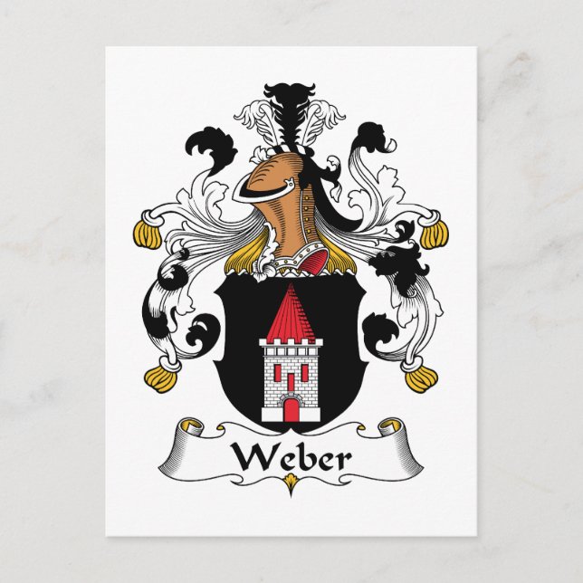 Carte Postale Weber Family Crest (Devant)