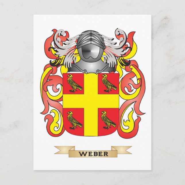Carte Postale Weber Family Crest (Armoiries) (Devant)