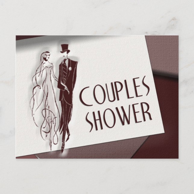 Carte postale Wedding shower Couple (Devant)