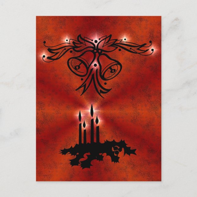 Carte Postale Weihnachts Ornamente mit Sterne auf pourt (Devant)