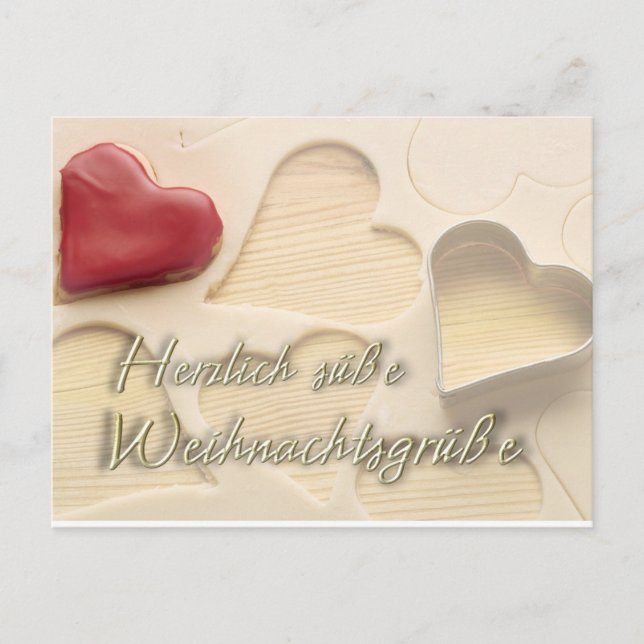 Carte Postale Weihnachtskarte Herzlich suesse (Devant)