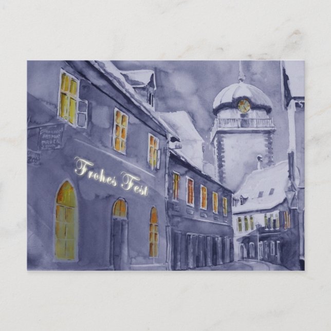 Carte Postale Weihnachtskarte Leoben (Devant)