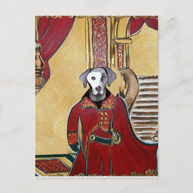 CARTE POSTALE WEIMARANER (Devant)