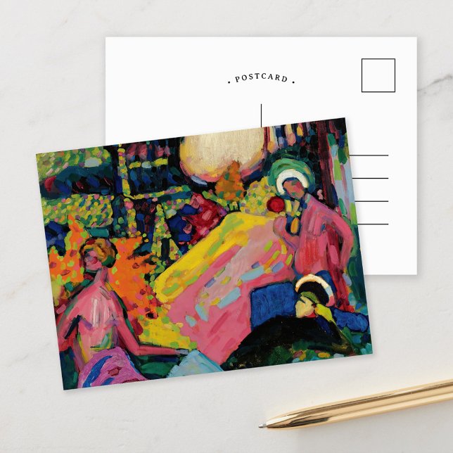 Carte Postale Weisser Klang | Kandinsky (Créateur téléchargé)