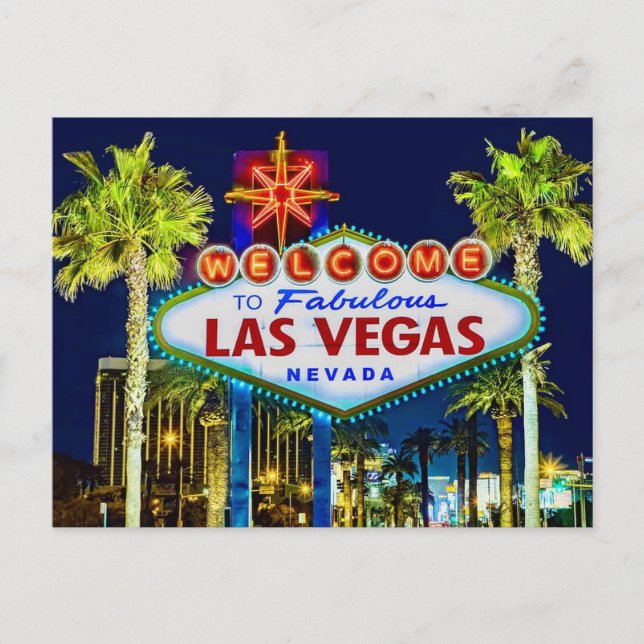 Carte Postale Welcome to Las Vegas Postcard (Devant)