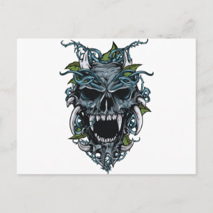 Carte Postale Wellcoda Evil Horror Skull Scull Masque