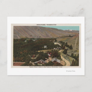 Carte Postale Wenatchee, WAOiseau au-dessus du Ranch dans la val
