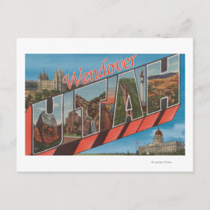 Carte Postale Wendover, Utah - Grandes scènes de lettres