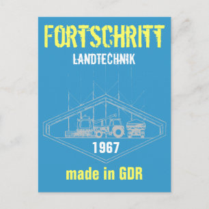 Carte Postale Werbung DDR Landtechnik