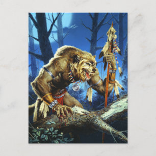 Carte Postale Werewolf Shaman De La Forrest