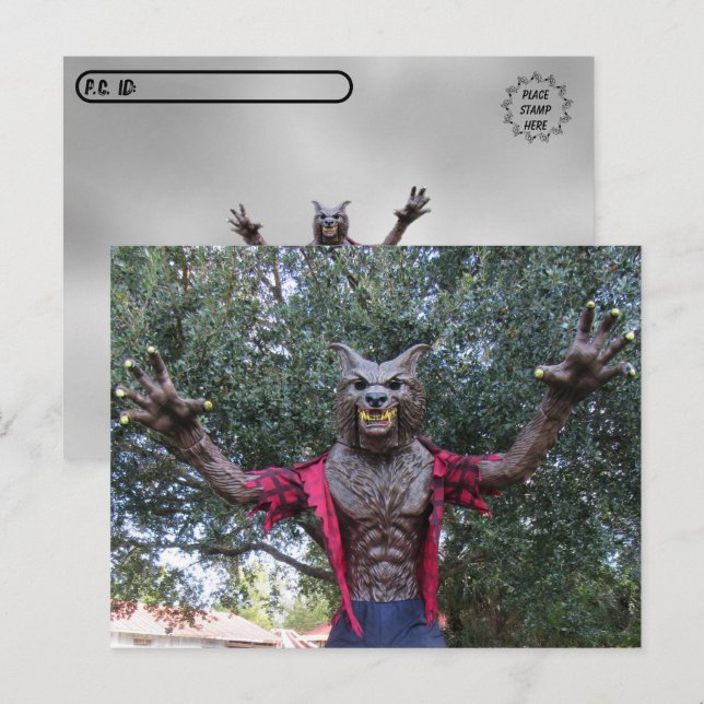 Carte postale Werewolf / Wolf Man (Devant / Derrière)