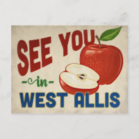 West Allis Wisconsin Apple - Vintage voyage