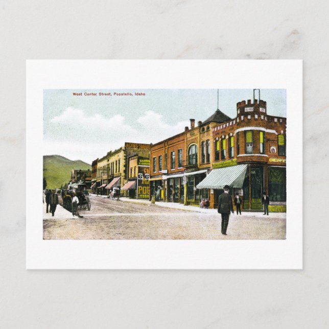 Carte Postale West Center Street, Pocatello, Idaho (Devant)