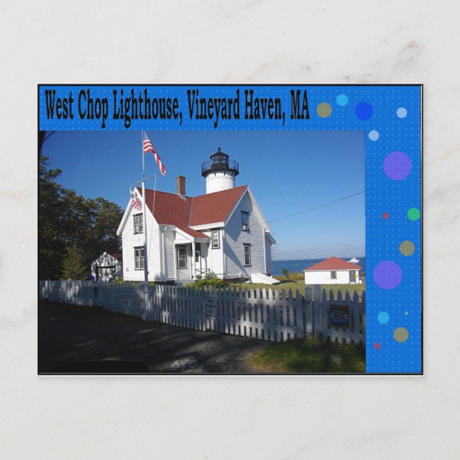 Carte Postale West Chop Lighthouse, Vineyard Haven, MA (Devant)