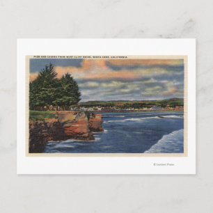 Carte Postale West Cliff Drive Vue sur Pier et Casino