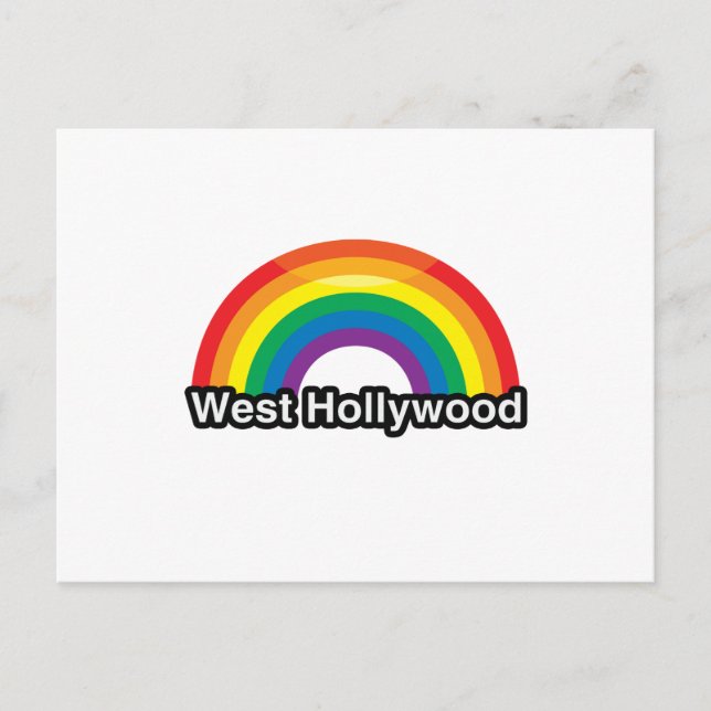 CARTE POSTALE WEST HOLLYWOOD (Devant)
