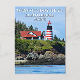 Carte Postale West Quoddy Head Lighthouse, Maine Postcard