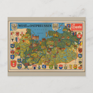 Carte Postale West- und Ostpreussen 1937