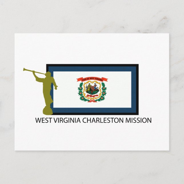 CARTE POSTALE WEST VIRGINIA CHARLESTON MISSION LDS CTR (Devant)