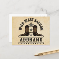 Western Cowboy Boots AJOUTER LE NOM Sheriff Spurs 