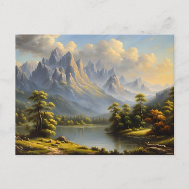 Carte Postale Western Mountains and River (Devant)