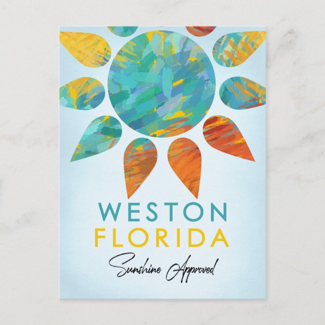Carte Postale Weston Florida Sunshine Travel (Devant)