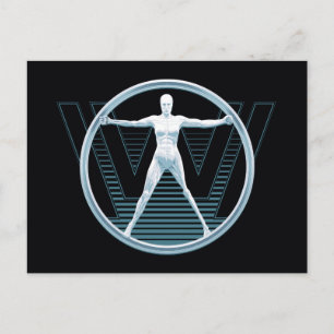 Carte Postale Westworld   Vitruvian Android Logo