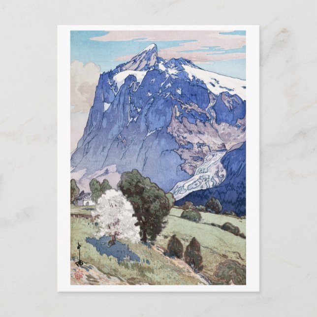Carte Postale Wetterhorn, Hiroshi Yoshida, abattoir (Devant)