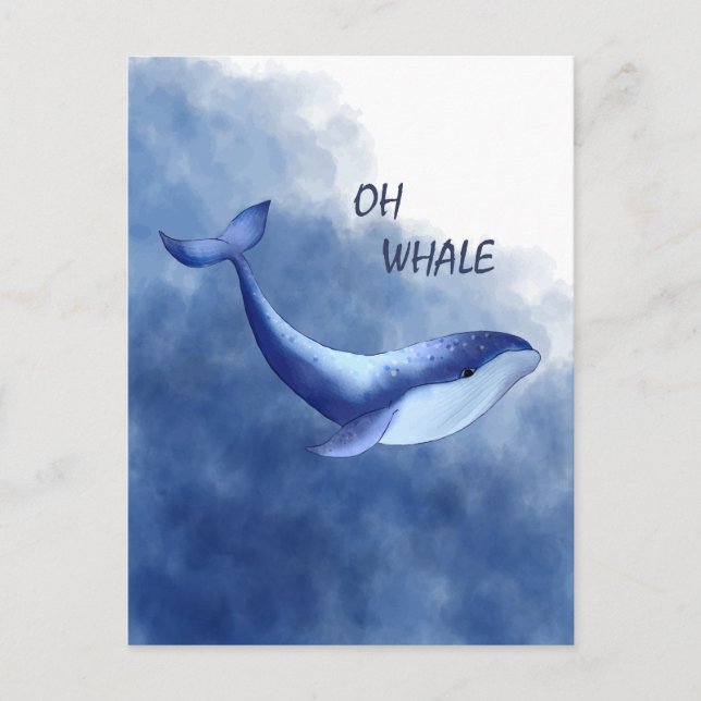 Carte Postale  Whale (Devant)