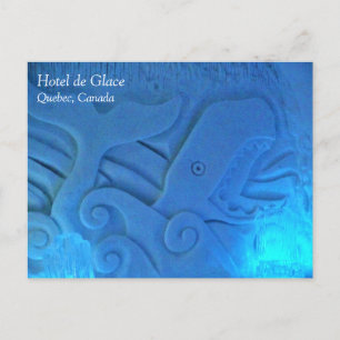 Carte Postale Whale room at Hotel de Glace, Québec, Canada