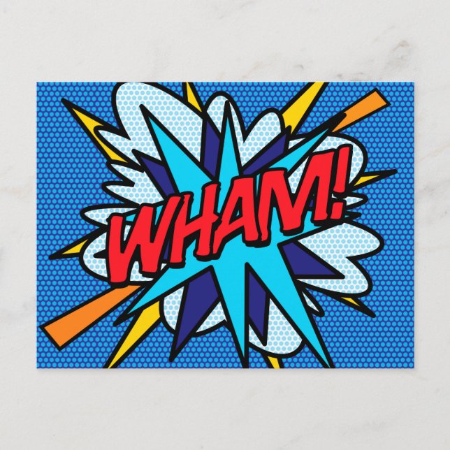 Carte Postale WHAM Amusant Art Pop Comic Retro (Devant)