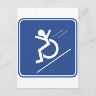 Carte Postale Wheelchair Whee !