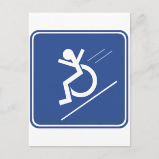 Carte Postale Wheelchair Whee !