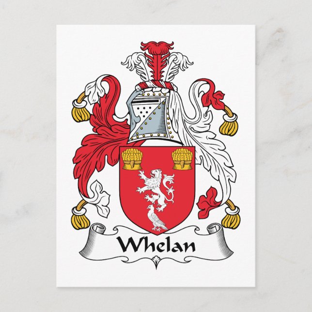 Carte Postale Whelan Family Crest (Devant)