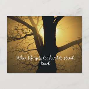 Carte Postale When Life gets too hard to , Kneel Quota