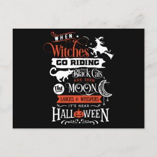 Carte Postale When witches go riding
