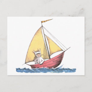 Carte Postale Where the Wild Things Are   Max Sailing