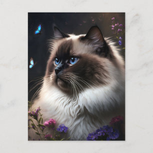 Carte postale Whimsical Birman Cat