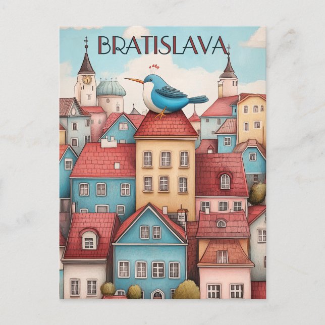 Carte Postale Whimsical Bratislava Voyage (Devant)