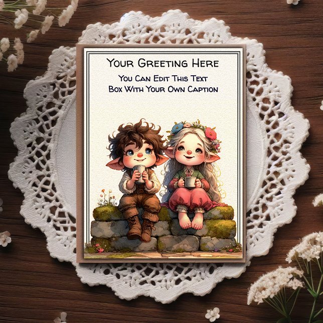 Carte Postale Whimsical Everyday Sentiment Storybook Art   (Créateur téléchargé)