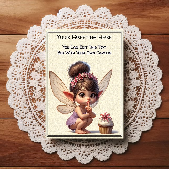 Carte Postale Whimsical Everyday Sentiment Storybook Fairy (Créateur téléchargé)